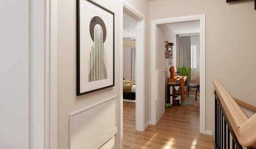 Helle und freundliche Flurbereiche - Doppelhaushälfte mit großer Dachterrasse