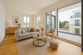 Wohnzimmer - 4 Zimmer Etagenwohnung zum Kaufen in München