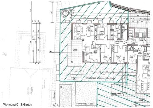 Wohnung 01 mit Garten.jpg - 4 Zimmer Etagenwohnung in Wangen im Allgäu