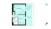 Grundriss Eigentumswohnung 037 viertes Obergeschos - 