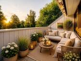 Balkon Relax Vision - 3 Zimmer Etagenwohnung in Königsfeld im Schwarzwald