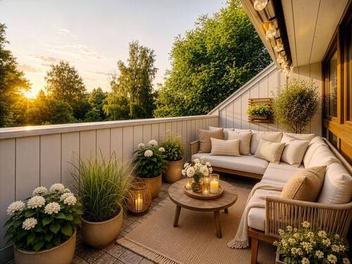 Balkon Relax Vision - 3 Zimmer Etagenwohnung in Königsfeld im Schwarzwald