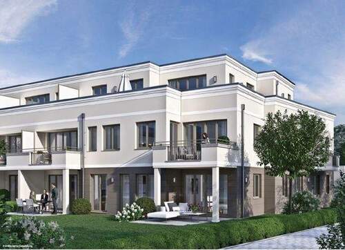 Illustration Gebäude - Elegante 3-Zimmer-Wohnung mit Privatgarten in München Solln