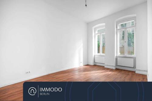 Wohnzimmer - ?? Grüne Oase in F.Hain - großzügige 3 Zimmer Altbau Wohnung mit ca. 60qm Terrassen-Genehmigung