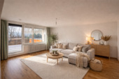 Wohnzimmer - virtually staged - 3 Zimmer Etagenwohnung zum Kaufen in Leinzell