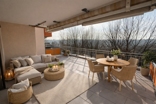 Terrasse - virtually staged - 