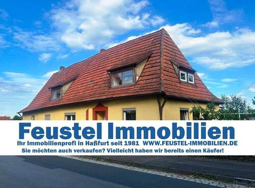 HF Außenansicht.jpg - Knetzgau OT - Gemütlich wohnen mit pflegeleichtem Grundstück – optimal für Ihre Familie!