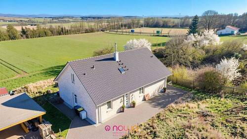 Außenansicht - Wohnen mit Weitblick - Einfamilienhaus in Feldrandlage mit Harzpanorama