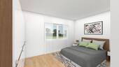 Wohnung Nr. 3 - Hauptschlafzimmer (ca. 13,40m²) mit Westausrichtung - 