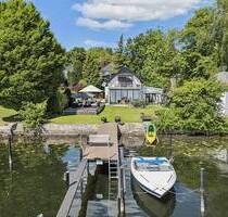 Haveljuwel der Extraklasse - Direkt am Wasser mit unverbaubarem Blick und Doppelbootssteg - Berlin Kladow