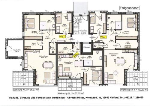 Bild 4 - Etagenwohnung mit 57,00 m&sup2; in Hiddenhausen zum Kaufen