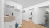 Wohnung Nr. 1 - Diele mit Garderobe (ca. 10,90m² Wfl.) - Eingangsbereich - 