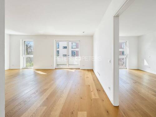 Wohnzimmer - 2 Zimmer Etagenwohnung zum Kaufen in Hamburg