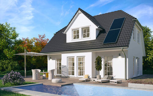 Ansicht_hinten_SH131 - Individuell wohnen auf zwei Ebenen - Ihr 1,5-Geschosser in Lucka mit ScanHaus!