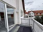 Balkon Blick Richtung Wohnzimmer - Etagenwohnung mit 75,40 m&sup2; in Schwalmstadt zum Kaufen