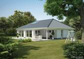 Visualisierung Cumulus B960 - Ebenerdig wohnen - Neubau-Bungalow mit überdachter Terrasse auf 1.049 m² Grundstück in Elmenhorst