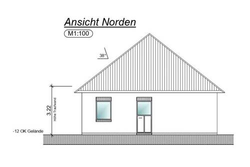 Ansicht Norden - Willkommen daheim - Stilvoller Neubau-Bungalow in Rechtsupweg