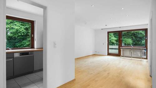Küche - Wohnzimmer - Etagenwohnung mit 91,00 m&sup2; in München zum Kaufen