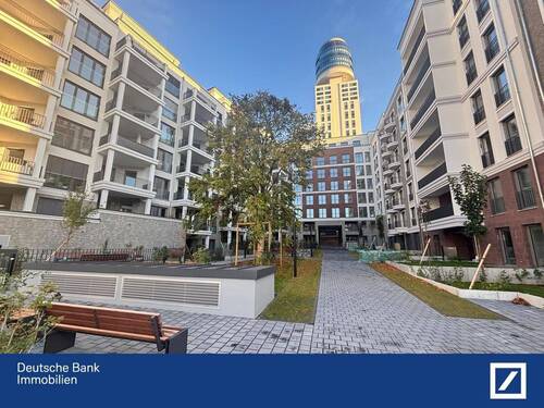 Hausansicht - NEUBAU exklusive, barrierefreie 2 Zi.-Gartenwohnung mit EBK und TG