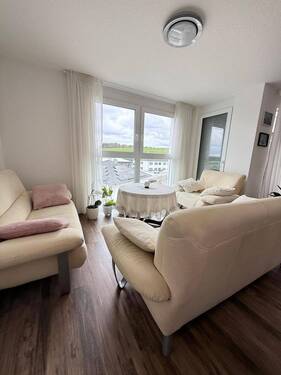 Aussicht Wohnbereich - 3 Zimmer Etagenwohnung in Buchen (Odenwald)