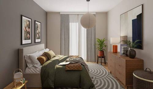 Erholen Sie sich in Ihrem komfortablen Schlafzimme - 2 Zimmer Etagenwohnung zum Kaufen in Düsseldorf