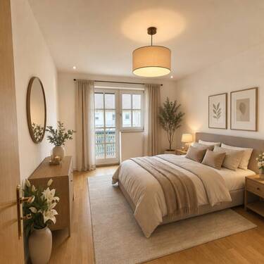 Schlafzimmer visualisiert - 