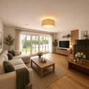 Wohnzimmer visualisiert - 