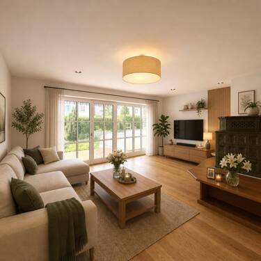 Wohnzimmer visualisiert - 