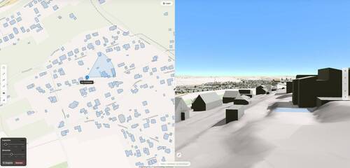 Sichtstudie ohne Bäume - 