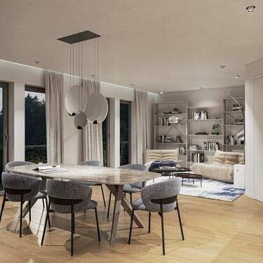 01-Living-room-N - 5 Zimmer Einfamilienhaus in Freising