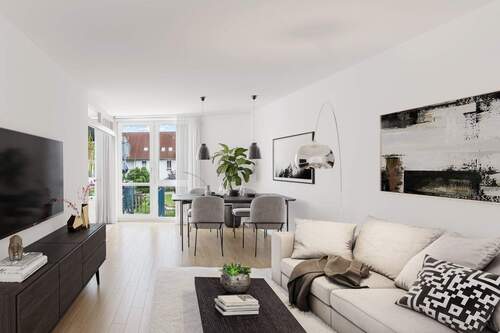 Visualisierung – Wohn- und Essbereich - Gemütliche Wohnung nahe Berlin - ideal für Pendler und Familien