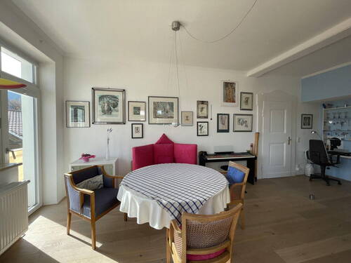 Wohnzimmer Essplatz - 4 Zimmer Terrassenwohnung zum Kaufen in Bad Wiessee