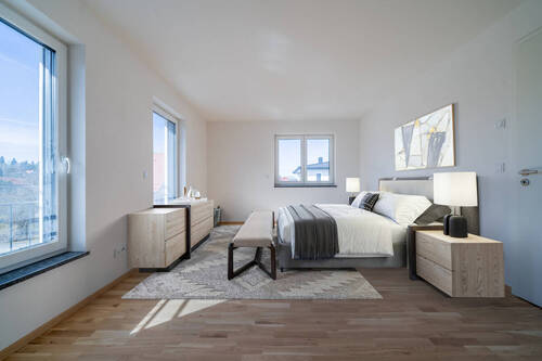Schlafzimmer visualisiert - 