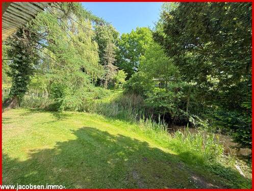 Blick von der Ostterrasse des Wochenendhauses - 