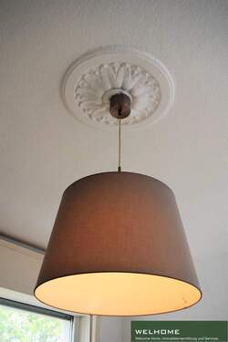 Decke mit Stuck - 1 Zimmer Etagenwohnung in Frankfurt am Main