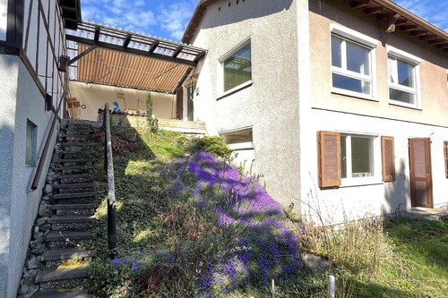 Vom Garten auf Terrasse - 