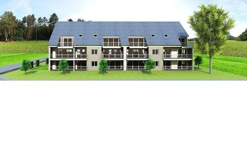 Visualisierte Darstellg-Rückansicht Geb. A- o.Gew. - Etagenwohnung mit 66,00 m&sup2; in Konz zum Kaufen