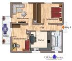 Grundriss als 3 ZKB - 