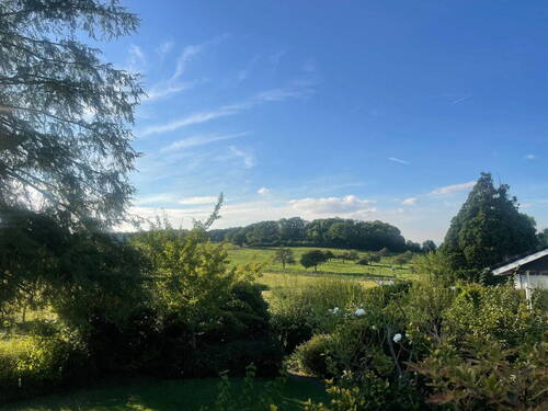 Blick aus dem Garten - Midcentury-Architektenhaus in exklusiver Lage mit unverbaubarem Blick in Naturschutzgebiet