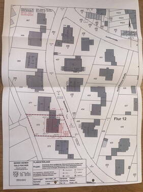 Flurkarte mit Ausbauplan - 