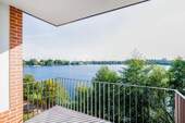 Balkon mit Havelblick - Insel Eiswerder: Erstbezug mit idyllischem Havelblick