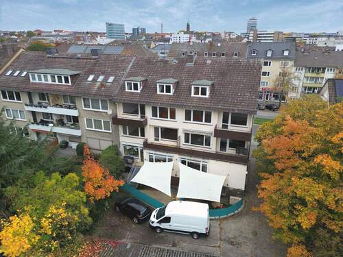 Rückansicht - Mehrfamilienhaus mit zwei Gewerbeeinheiten und sechs Wohnungen in Top-Innenstadtlage von Kassel