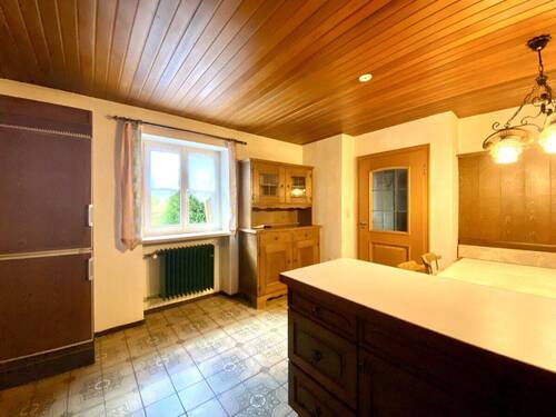 Küche vom Herd aus ... - 