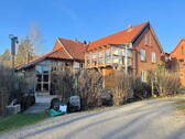 Wohnhaus von hinten - Perle im Deister! BioWohnhaus + Teichgrundstück mit Bauplatz + renov. bed. Bauernhof