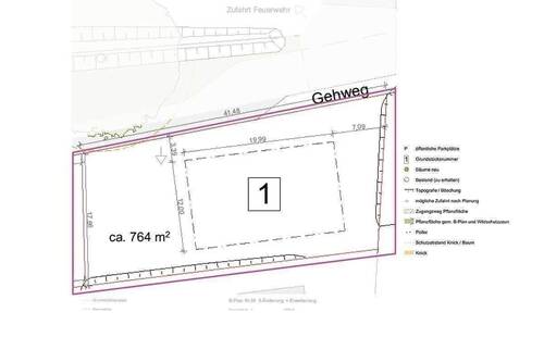 Lageplan Grundstück 1 - Grundstück in Henstedt-Ulzburg
