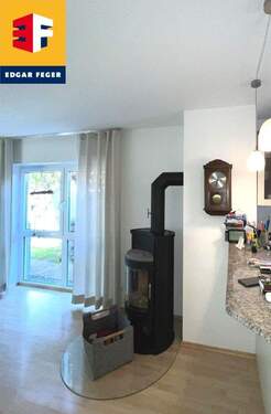 Schwedenofen im Wohn-Esszimmer - 