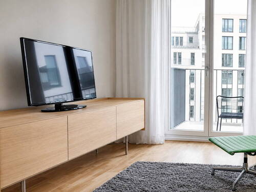 Wohnzimmer - Etagenwohnung mit 39,00 m&sup2; in München zum Kaufen