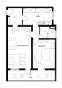 Grundriss - Etagenwohnung mit 69,30 m² in Lampertheim zum Kaufen