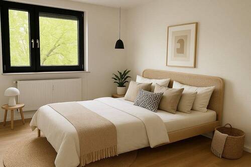 Schlafzimmer_Einrichtung beispielhaft - 