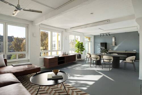 Wohn-/Essbereich - 4 Zimmer Etagenwohnung zum Kaufen in Berlin